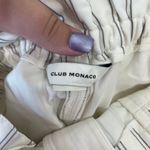 Club Monaco Club‎ Monaco Womens Pants 4 Linen Wide Leg Cream Stripe Paperbag Belt Gauzy Photo 5