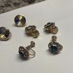 Lot Of 3 Gold Tone Clip On Screw On Clip Photo 0