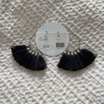 Bourbon and Boweties Bourbon and Bowties Black Fringe Earrings Photo 1