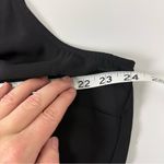 Pleione Black Crossover Lace Accent Peplum Sleeveless Blouse Size 1X Photo 5