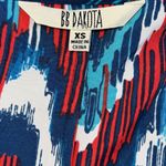 BB Dakota 🦎Jacinda Blue Red Ikat Button Front Dress🌵 Photo 4