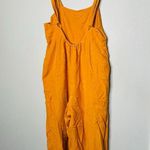 Peter Som  COLLECTIVE Yellow Linen Blend Cross Back Jumpsuit Size 2 Photo 7