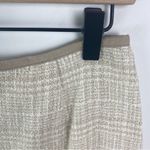 Casual Corner Boucle Pencil Skirt Cream White Suede Trim Size 8 Photo 2