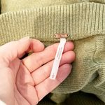 Free People  Sweater Pull On Mini Skirt Green Large Photo 1