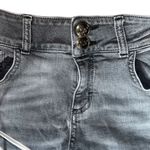 Blumarine Designer Italian Skinny Jeans Distressed Black/Gray Women size 8/44 Gray Photo 5