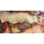 Spartina 449 Kaia Kimono One Size Bright Paisley Orange & Pink Fringe Trim READ Photo 10