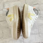 VEJA V10 CWL White Sun Peach Trainers Vegan Leather Eco Friendly Lace Up Sz 6 Photo 4