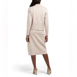 SIONI Cream 2 Pieces Knit Sweater Cardigan and Midi Skirt Set Size XS NWT Photo 1