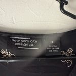 New York City Y2k Paisley Print Silk Blouse Top Long Bell Slv Western Grunge Black Photo 5