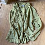 Princess Polly  Light Olive green button up  Shirt Photo 0