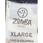 Zumba Cropped Athletic Pants With Fold Over Waist Black Size XL Photo 2