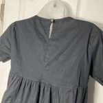 Nasty Gal  Black Smocked Ruffle Oversized Mini Dress Size 0 Short Sleeve Photo 5