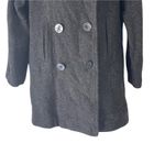 Weather Tamer Women's Size Small Grey Double Breasted 100% Wool Pea Coat‎ Gray Photo 2