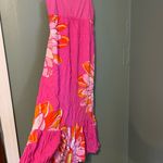Route 66 Vintage  Hawaiian Maxi Floral Pink Dress Photo 4