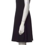 Samuel Dong Black Ruffled Sleeveless Full-Zip Black Midi Dress Size Medium NEW Photo 2
