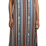 ASTR  THE LABEL Multi Color‎ Shift Dress Slits Tie Back EUC  Size XS Photo 0