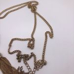 Red Dress Boutique Boutique Stone and Tassel Long Preppy Boho Statement Necklace 24” Photo 2