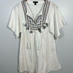 J.Crew  Embroidered Tassel Beach Tunic Blouse Swim Cover Up Photo 2