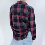 American Eagle  Plaid Boyfriend Fit Flannel Shirt Size Small Photo 3