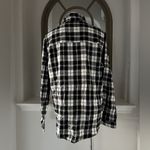 Boohoo Black/White Flannel Oversized Shirt, Size XL New w/Tag Photo 6