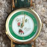 Romica unisex vintage gold tone genuine leather‎ adjustable bracelet watch Green Photo 0