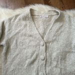 Lulus LULU’S Keep Me Bundled Cream Fuzzy Knit Cardigan Photo 4