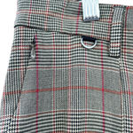 Anthropologie The Essential Slim Trouser Pants Cropped Plaid Brown Tan Size 14 Photo 4