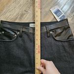 Abercrombie & Fitch  Womens‎ 12s Ankle Straight Ultra High Rise Mixed Fabric Jean Photo 5