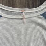 Free People White and Blue Sweater Photo 4