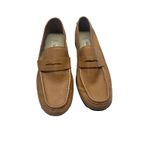Talbots VTG Leather Tassel Loafers Women 7 Tan Fringe Stud Heels Comfort Shoes Photo 1