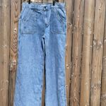 Molly Bracken  wide leg denim pants Photo 1