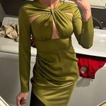Pretty Little Thing Green Cutout Dress Photo 0