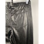 Abercrombie & Fitch Curve Love Black Pants 90's Relaxed Vegan Leather 33/16 Photo 1