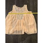 Alya  sheer boho embroidered top size medium Photo 4