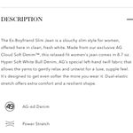 AG Adriano Goldschmied AG Ex-Boyfriend Slouchy Slim Jeans in White Size 25 Photo 11