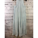 Women's Indigo Soul Light Blue Tiered Halter Maxi Dress Size L Size L Photo 3