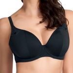 Freya Swimwear Fever Black Plunge Bikini Top Size 30J Photo 0