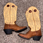 Tony Lama  Women’s Boots Cowboy Yellow 7 Photo 0