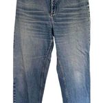 Lands' End High Rise Straight Womens Jeans Size 14P Medium Wash Mom Jean Photo 1