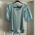 Biltmore Baby Blue Blouse Photo 0