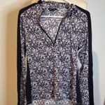 Kerrits  Purple and Black Floral athletic blouse Photo 0