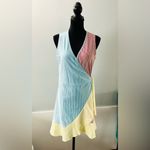 Colorful Wrap Dress/ beautiful cover up🏖️☀️ Blue Photo 4