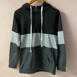 Barlver NWOT Black & Gray Striped Quarter Zip Pullover Hoodie Size S Photo 10