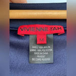 Vivienne Tam Navy Dress with Drawstring Blue medium Photo 5