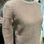 Madewell Textured Knit Crewneck Sweater XS Soft Blush Neutral – Quiet Luxury Photo 4