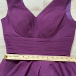 Plum Purple Bridesmaid Dress Sleeveless‎ Open Back Party Cocktail Dress Size 4 Photo 4