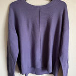 J.Jill Silk Blend Purple Single Pleat Crew Neck Swearer Women M Minimal Career Size M Photo 0