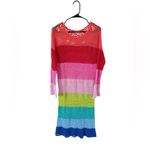Show Me Your Mumu  Paula Rainbow Crochet Midi Dress Photo 5
