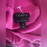 Talbots EUC 100% Merino Wool Fuschia button down cardigan sz XL 20β p2p Photo 1