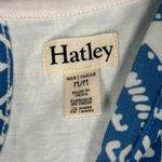 Hatley Dress Womens Medium Blue White Geometric Jersey Knit Office Business Blue Photo 6